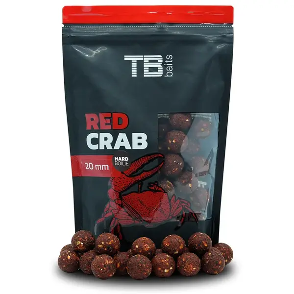 Tb baits hard boilie red crab - 250 g 28 mm