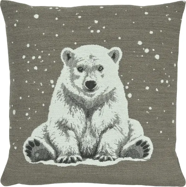 Obliečka na vankúš Arktos, štvorec 45x45 cm, taupe - Sander
