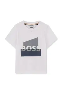BOSS  Dětské bavlněné tričko
