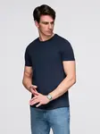 Ombre Classic BASIC men's cotton T-shirt - navy blue