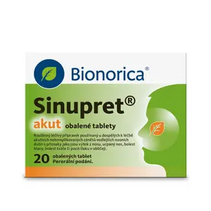 Sinupret akut 20 obalených tablet