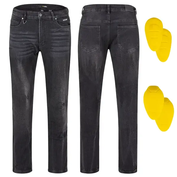 Pánské moto jeansy W-TEC Capital černá 32/32