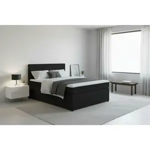 MID.YOU POSTEL BOXSPRING, 140/200 cm, barvy grafitu