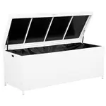 Beliani ÚLOŽNÝ BOX NA POLSTROVÁNÍ Ratan bílý 158/63 cm Modena