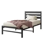 Modfu KOVOVÁ postel 90/200 cm černá s pohodlným čelem