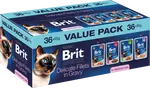 Multipack kapsiček Brit Premium by Nature filety ve šťávě pro kastrované kočky 36x85 g