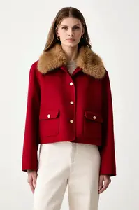Tommy Hilfiger  krátká bunda dámská s příměsí vlny