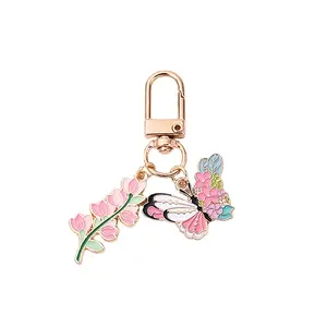 Flower Alloy Enamel Pendant Decoration