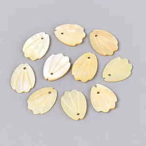 Natural Yellow Shell Charms
