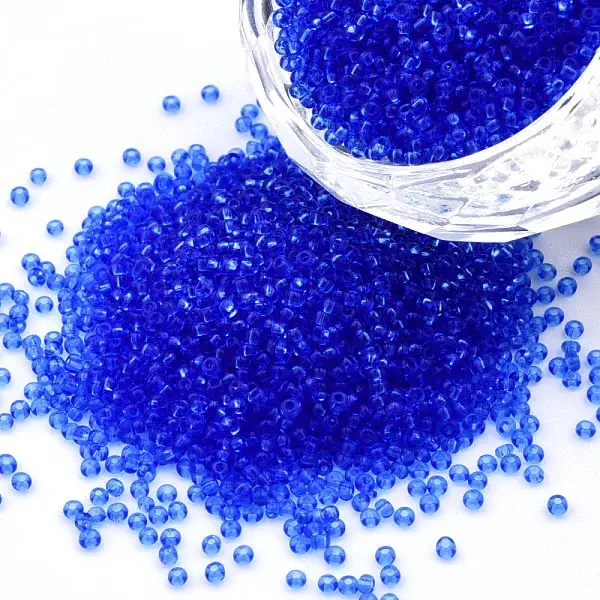 14/0 Transparent Czech Glass Seed Beads