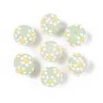 Frosted Transparent Glass Enamel Beads