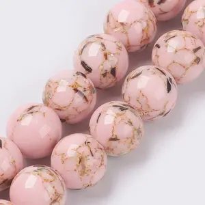 Sea Shell and Synthetic Turquoise Assembled Beads Strands