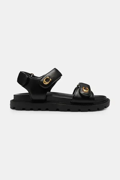 Coach  sandály dámské kožené Brynn Leather Sandal