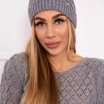 Kesi Fleecová čepice Roma K224 světle šedá