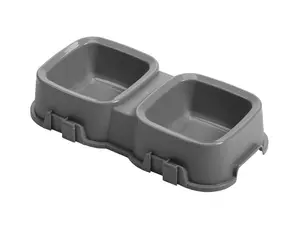 Tontarelli Dvojitá miska Pet 2 x 0,5 l 1 ks grafit