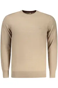 Pánsky béžový basic sveter