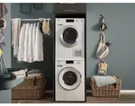 Skříň na pračku a sušičku Mr. Sauber, antracitová