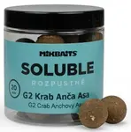 Mikbaits rozpustné boilie soluble g2 krab ančovička asa 250 ml - 24 mm