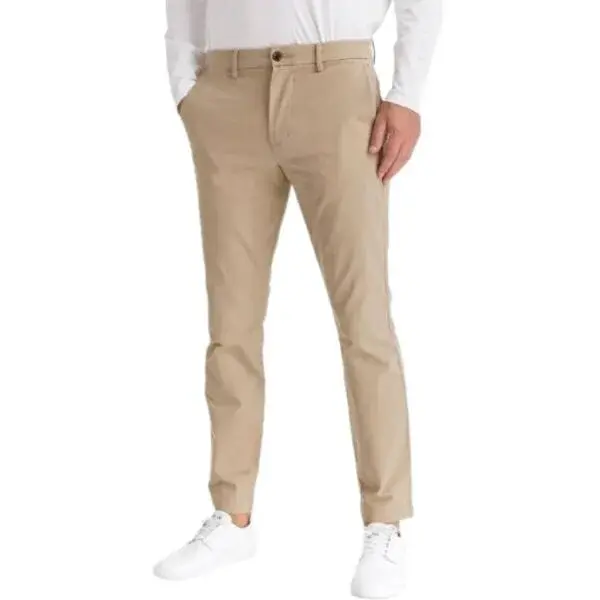 GAP V-ESSENTIAL Pánské kalhoty, béžová, velikost