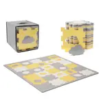 KINDERKRAFT SELECT Podložka pěnová Puzzle Luno Shapes 185 x 165 cm Yellow, 30ks, Premium