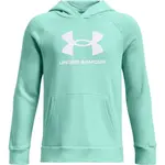 Under Armour RIVAL FLEECE BL HOODIE Chlapčenská mikina, tyrkysová, veľkosť M