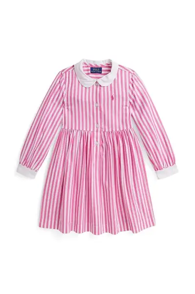 Dětské bavlněné šaty Polo Ralph Lauren