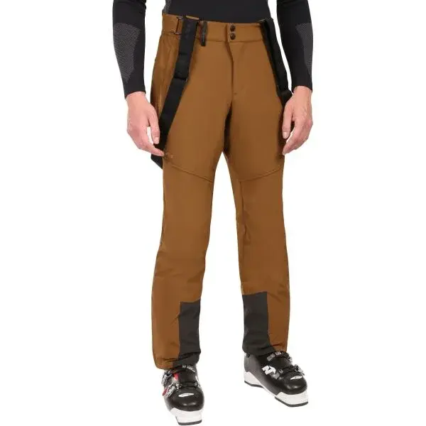 KILPI RHEA Pánské softshellové lyžařské kalhoty, hnědá, velikost XXXL