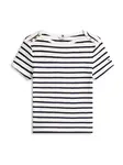 TOMMY HILFIGER Tričko  tmavomodrá / biela
