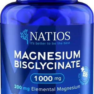 NATIOS Magnesium Bisglycinate 1000 mg + B6 90 kapslí