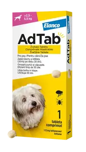 ADTAB 112mg Žvýkací tableta pro psy 2,5 – 5,5kg