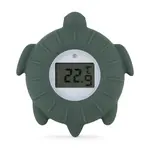 PETITE&MARS Teplomer silikónový digitálny do vody Turtle Terry Misty Green 0m+