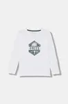 Dětské bavlněné tričko s dlouhým rukávem Guess