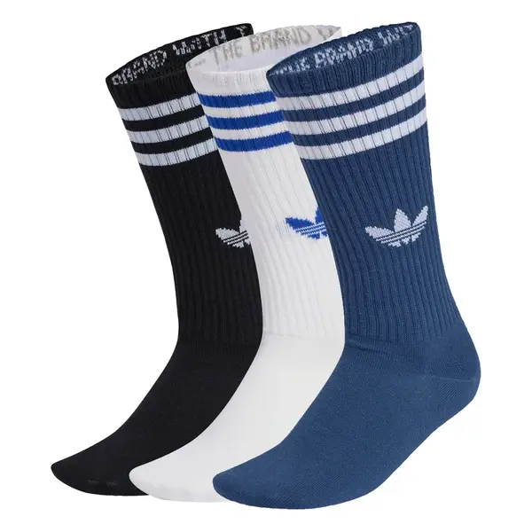 ADIDAS ORIGINALS Ponožky '3-Stripes High Crew 3 Pairs'  modrá / čierna / biela