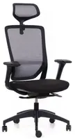 MERCURY Kancelářská židle SWIFT černý plast, černá látka č.AOJ1873S – záruka 12 měsíců – poškozené zboží, sezení 8+ hodin denně