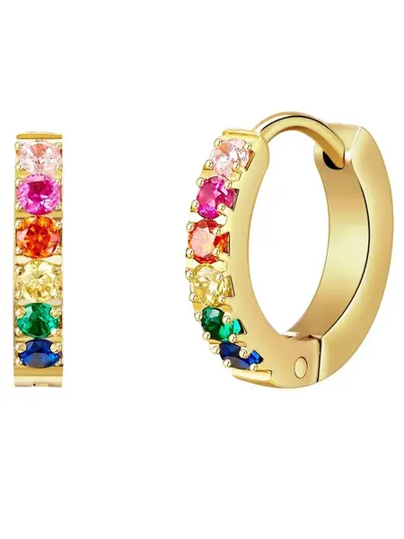 Eastside Náušnice  zlatá / zmiešané farby