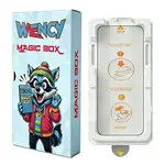 Wency Magic Box 5D Tvrzené sklo s jednoduchou aplikací, Xiaomi Redmi 14C, černé