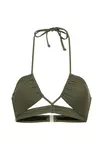 LSCN by LASCANA Bikinový top  olivová