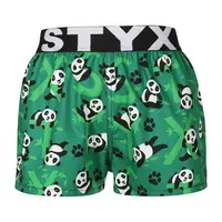 Detské trenky art športová guma pandy (BJ1852) 9-11 rokov