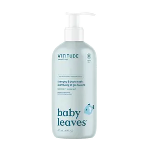ATTITUDE Dětský šampon a tělové mýdlo (2 v 1) Baby leaves s vůní Good night 473 ml