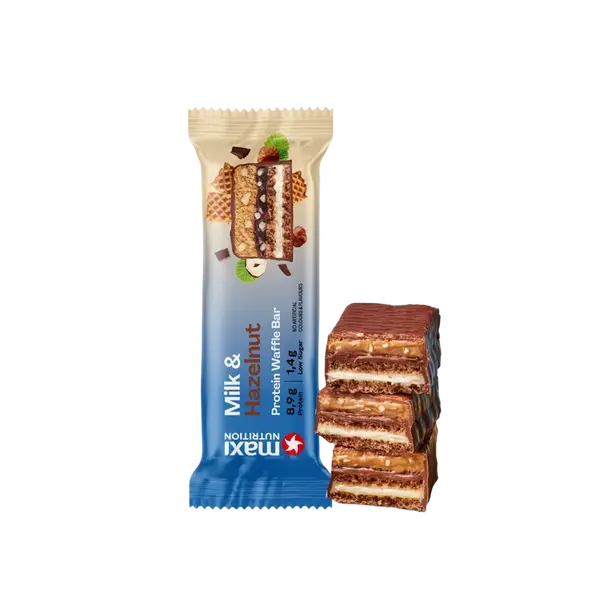 MAXI NUTRITION Waffle protein bar milk and hazelnut 40 g