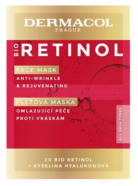 DERMACOL Bio Retinol pleťová maska 16 ml