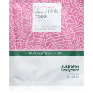 Australian Bodycare B12 + Collagen plátenná maska pre hydratáciu a vypnutie pokožky 1 ks