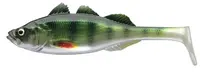 Daiwa gumová nástraha prorex live perch green perch - 7,5 cm 4 g