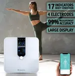 Chytrá osobní váha inSPORTline Syncale 100 bílá