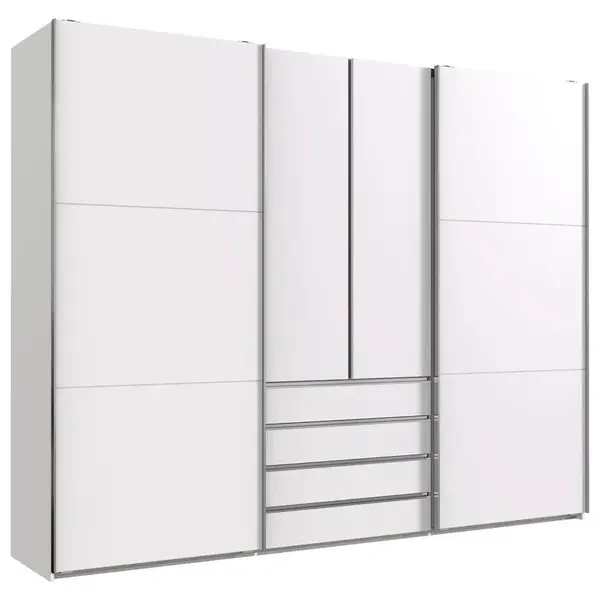 MID.YOU SKŘÍŇ S POSOUVACÍMI DVEŘMI, bílá, 300/236/65 cm
