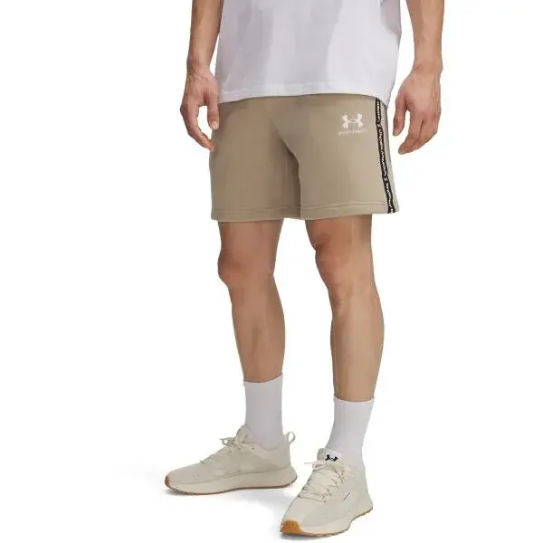 Under Armour ICON FLEECE SHORTS Pánské šortky, béžová, velikost M