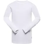 NAX IHES Pánské bavlněné triko s dlouhým rukávem, bílá, velikost