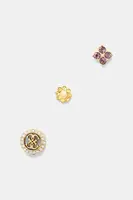 Náušnice Guess SECRET GARDEN 3-pak