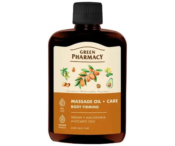 Zpevňující masážní a tělový olej Green Pharmacy Massage Oil - 200 ml