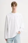 Bavlněné tričko s dlouhým rukávem G-Star Heavy jersey oversized